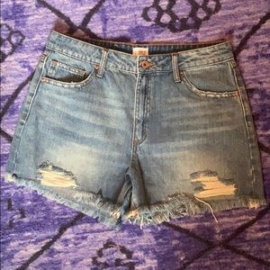 Distressed Jean Shorts